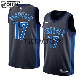 Canotte Bambino Oklahoma City Thunder Aleksej Pokusevski 17 Nike 2022-23 City Edition Nero Swingman